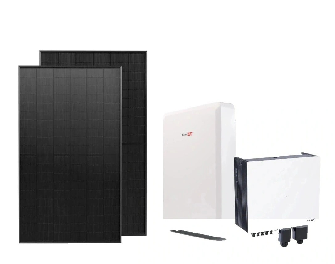 Solarmodul, Stromspeicher und Wechselrichter